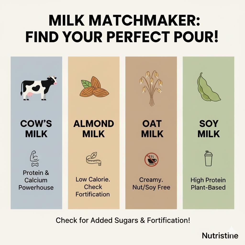 Which Milk is Right for You? A Nutritionist’s Guide to Dairy and Plant-Based Milks